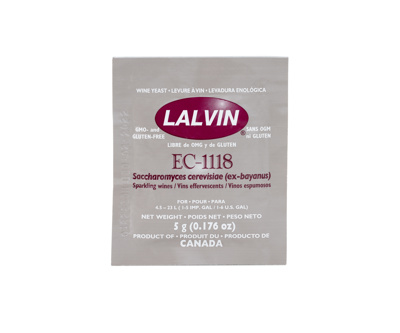 Lalvin EC1118 Yeast 5g Sachet (Box of 100)