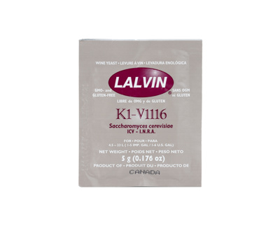 Lalvin K1 (V1116) 5g Sachet (Box of 100)