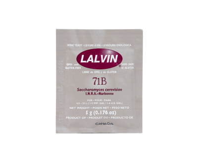 Lalvin 71B-1122 Yeast 5g Sachet (Box of 100)
