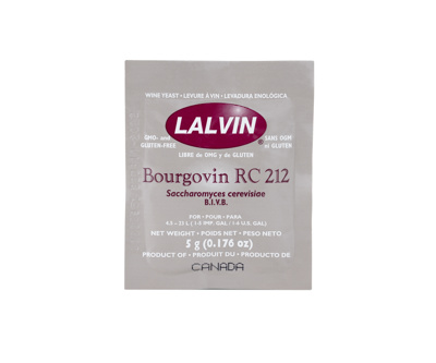 Lalvin RC212 Yeast 5g Sachet (Box of 100)